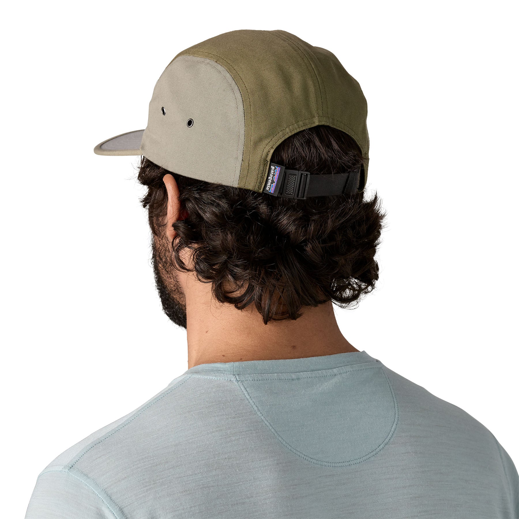 Patagonia Graphic Maclure Five-Panel Hat - P-6 Label: Black