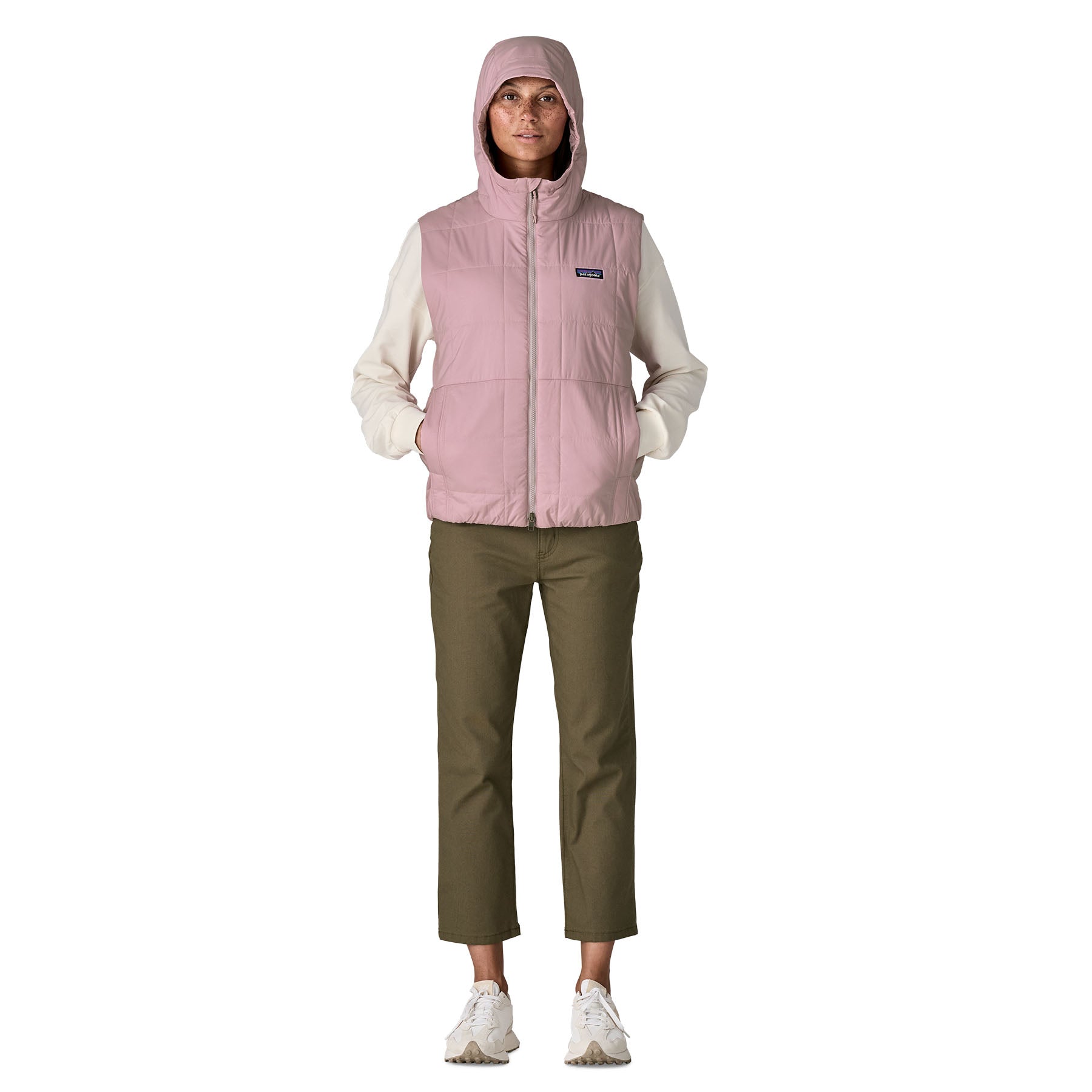 Patagonia Women's Light Gust Insulated Hooded Vest - Caper Green