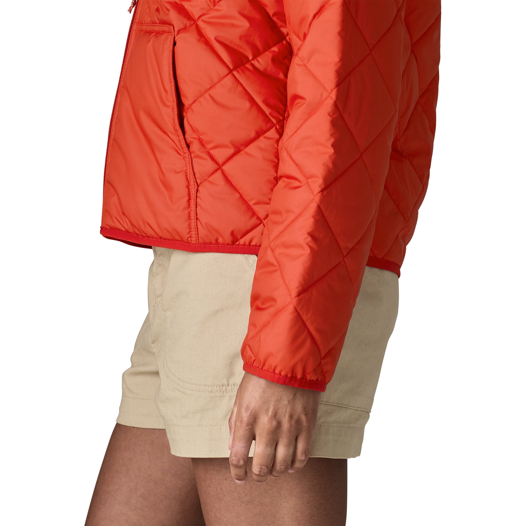 Women's Diamond Quilted Bomber Hoody