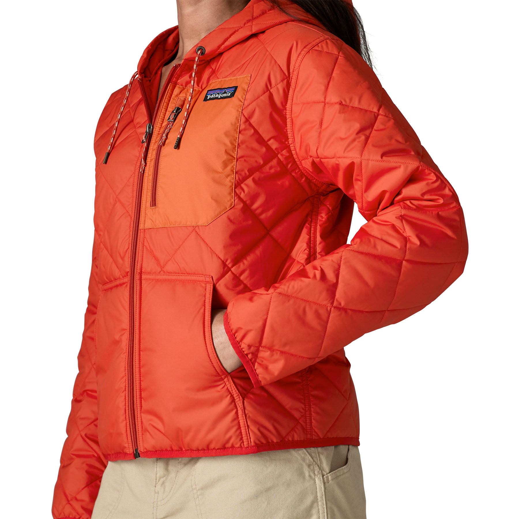 Women's Diamond Quilted Bomber Hoody