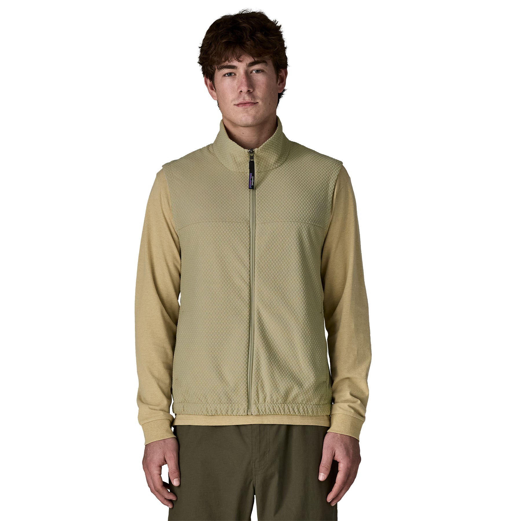 Men's Textured Fleece Vest