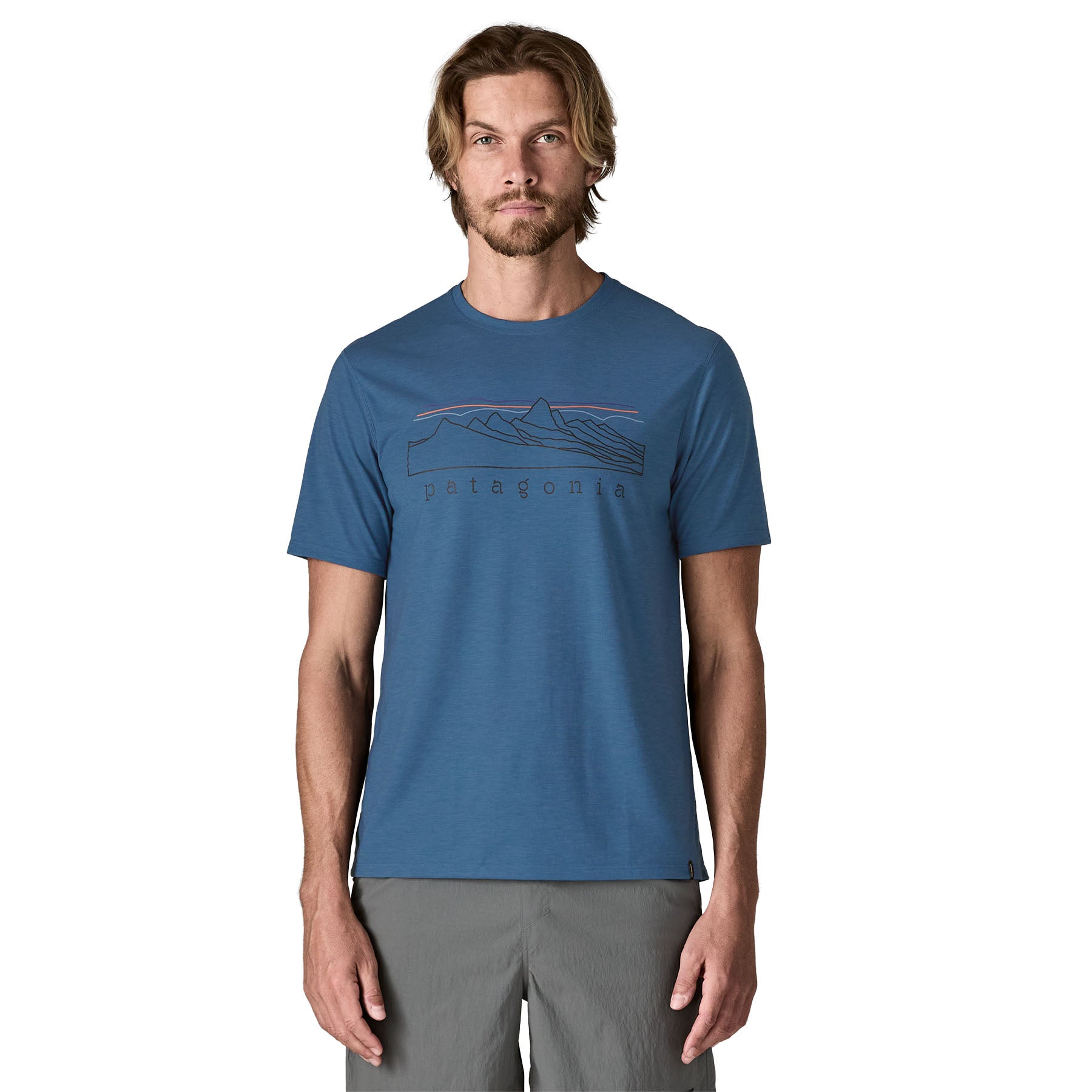 Patagonia Men's Capilene® Cool Trail Shirt - Stratapeaks - Ink Black