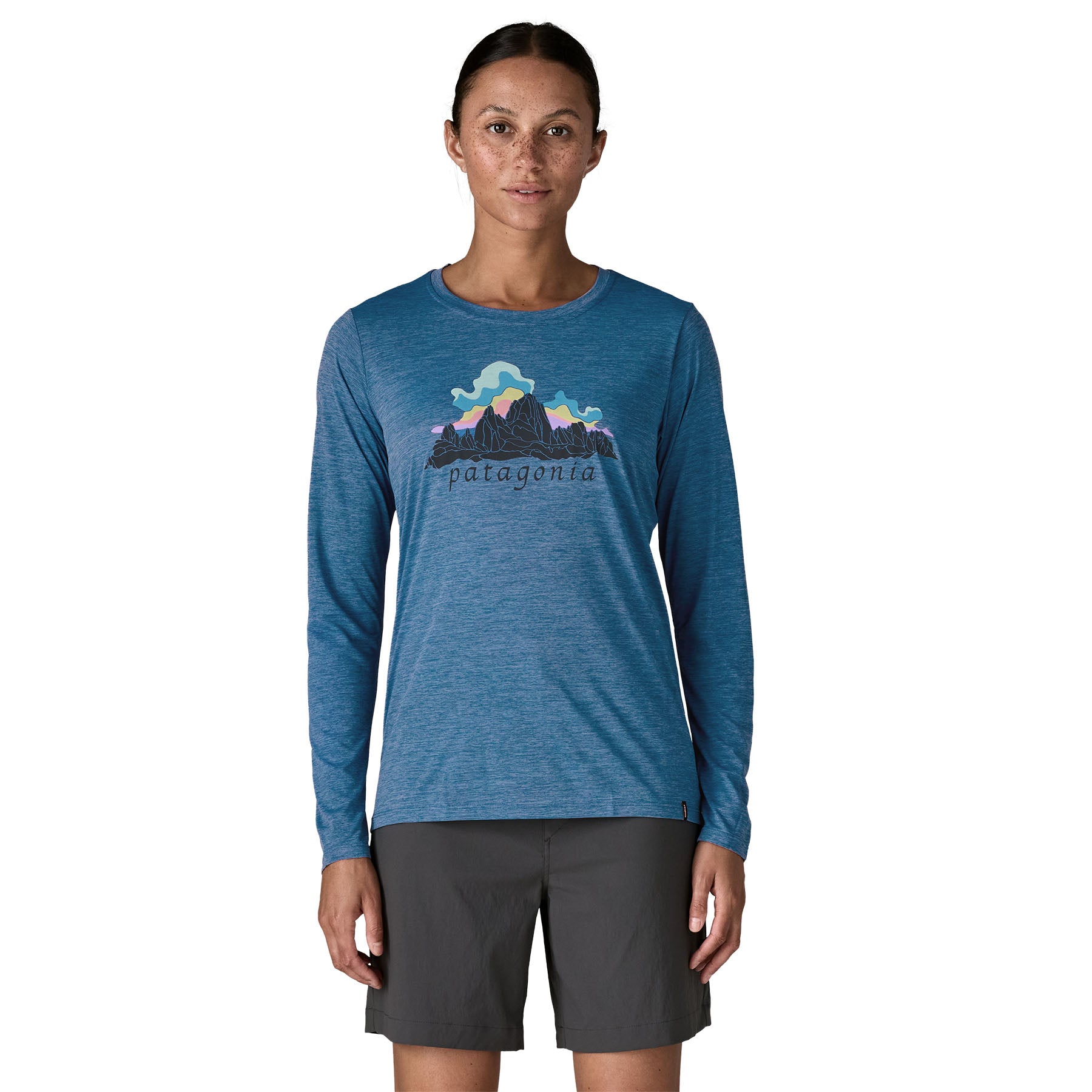 Women's Long-Sleeved Capilene® Cool Daily Shirt - Fitz Roy Nimbus