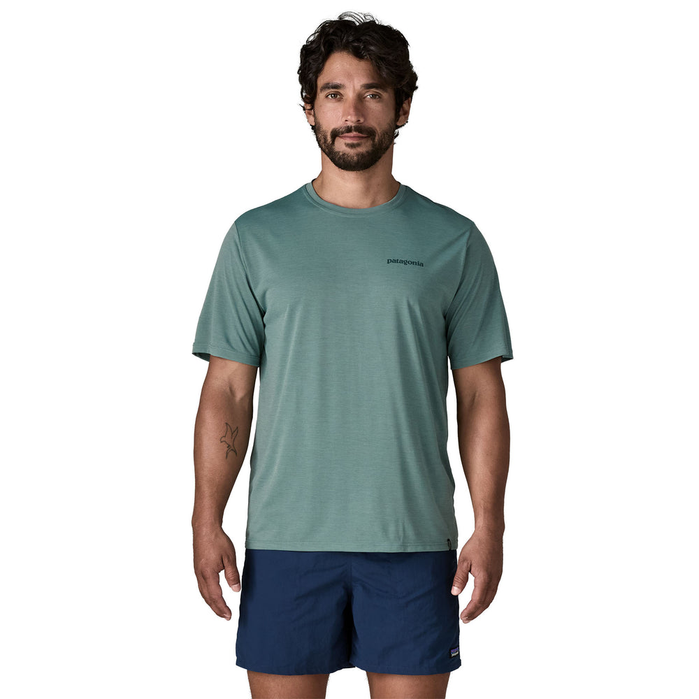 Patagonia Men's Capilene® Cool Daily Shirt - Boardshort Logo - Blue ...