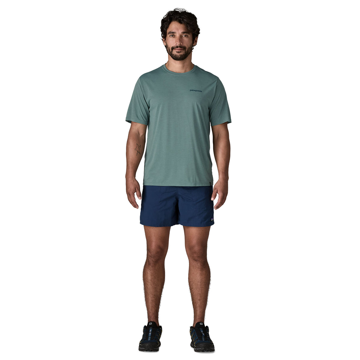 Patagonia Men's Capilene® Cool Daily Shirt - Boardshort Logo - Blue ...