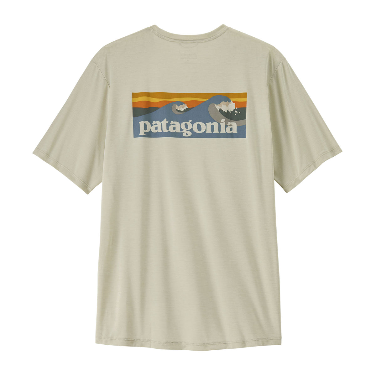 Patagonia Men's Capilene® Cool Daily Shirt - Boardshort Logo - Dyno White