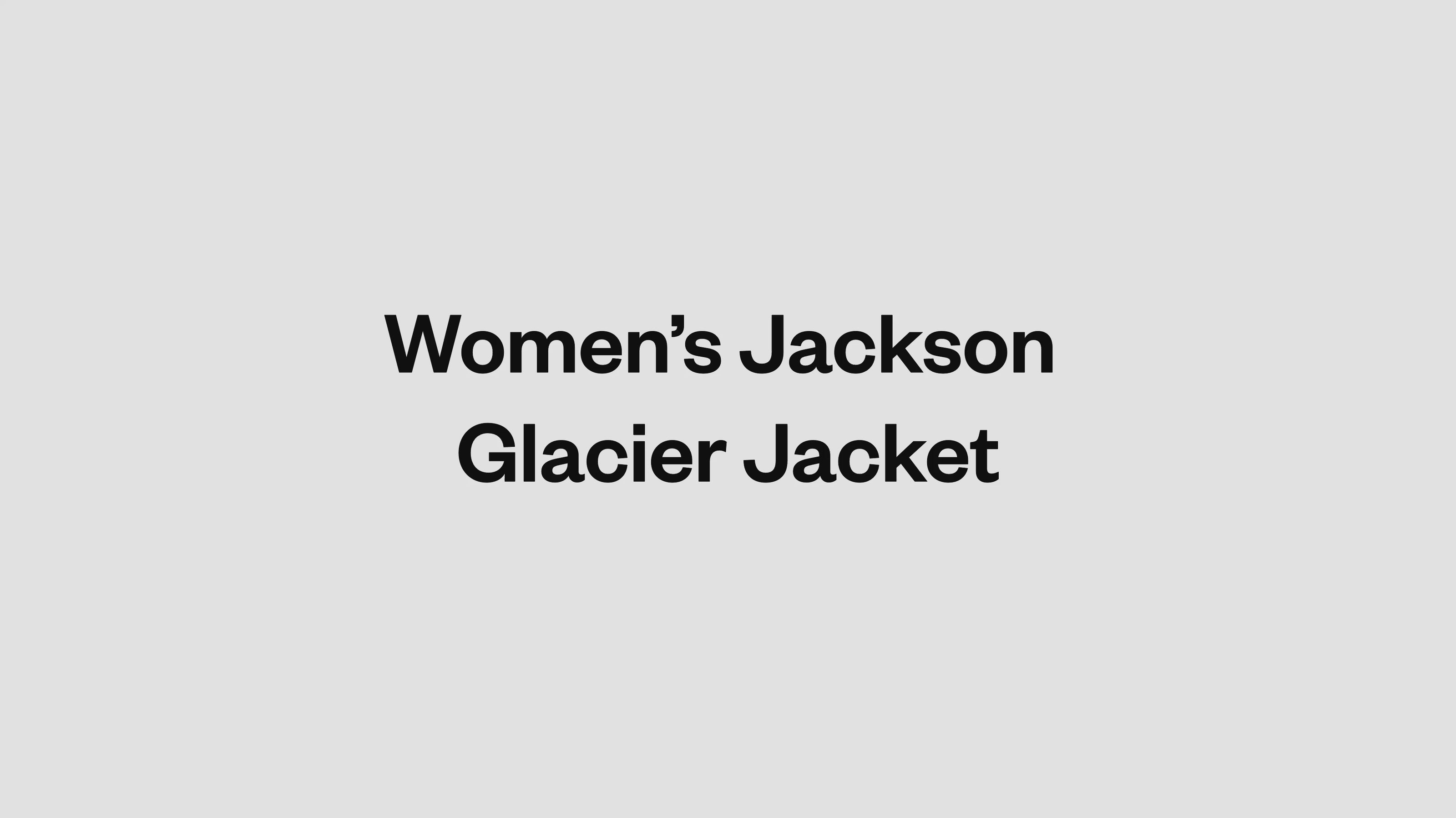Patagonia Women's Jackson Glacier Jacket
